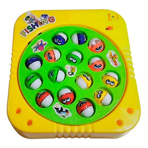 Brinquedo Pesca peixe Infantil com 15 Peixes Coloridos que Giram e Movem-se — imagem 2 de 2