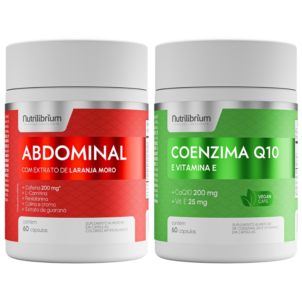 Kit Abdominal Dia 60 Caps + Coenzima Q10 60 Caps Nutrilibrium