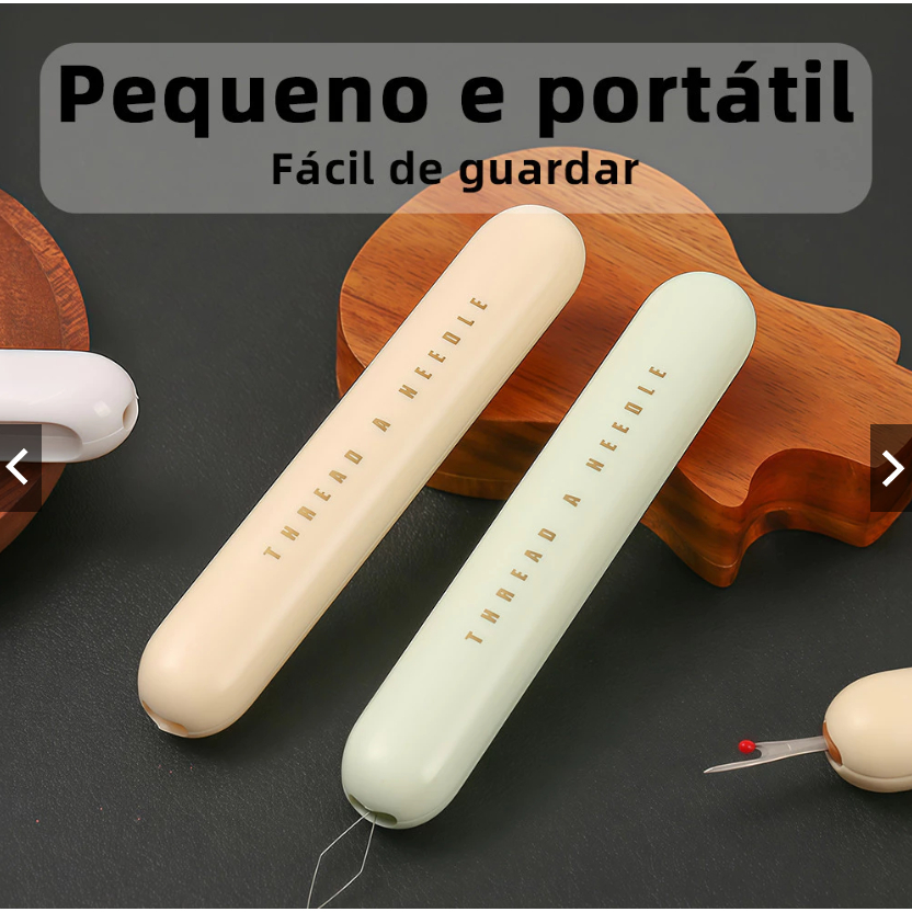 Passador de Agulha Automático 2 em 1 Prático com Precisão e Facilidade