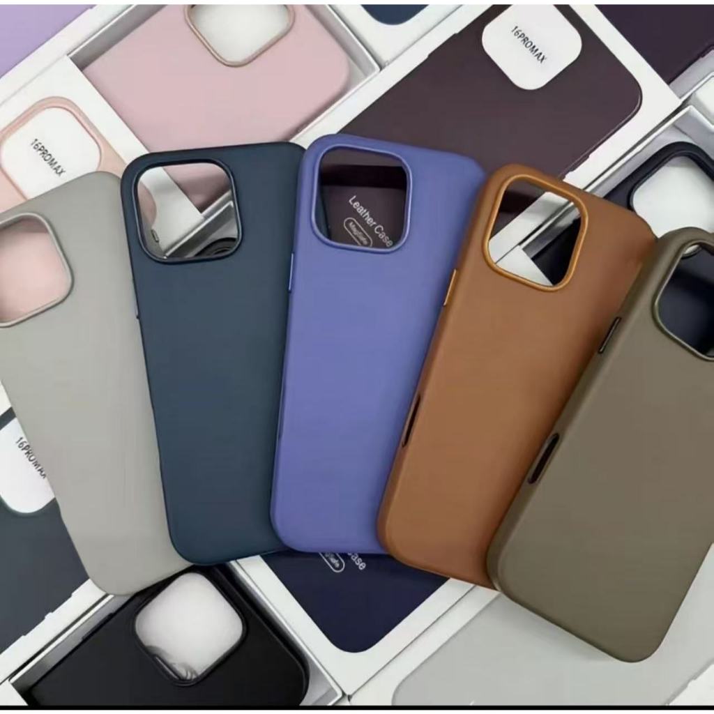 capa Magsafe Leather de Couro Com filme de lente para  iPhone 16 / 16 PRO 16 PRO MAX 11 12 13 14 15