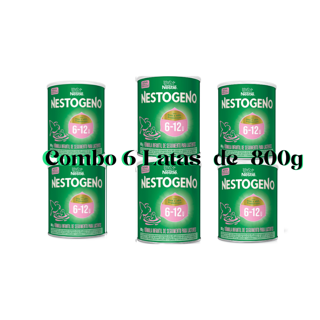 Combo 6 Latas 800g Nestogeno 2 (6-12 Meses)