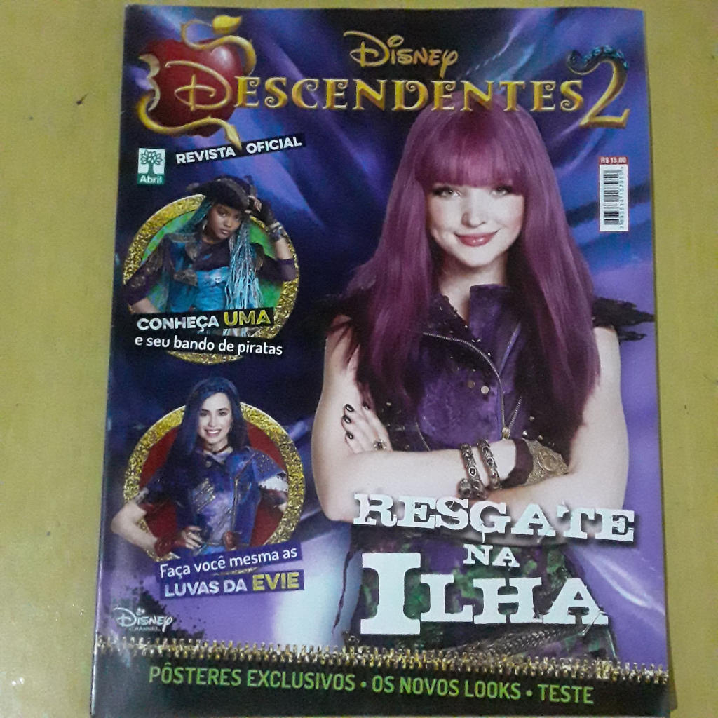 PL123 REVISTA OFICIAL DISNEY DESCENDENTES 2 COM PÔSTER
