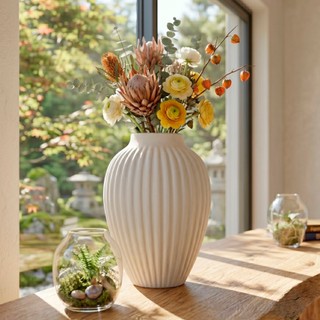 Vaso Elegante Cerâmica Colorido para Decorar Ambiente Luxo Cúpula Moderno Decoração Aniversário Casa