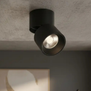 Spot Led de Sobrepor Nordecor Alny 10W 3000K Preto Bivolt Teto Interno Iluminação