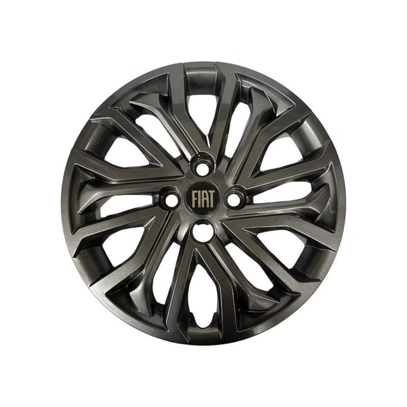 Jogo 4 Calotas Grafite Aro 15 Fiat Argo Cronos Mobi