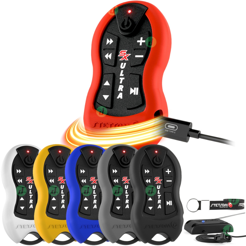 Controle Stetsom SX2 Ultra Longa Distância RF 500m Bateria Recarregável Som Automotivo