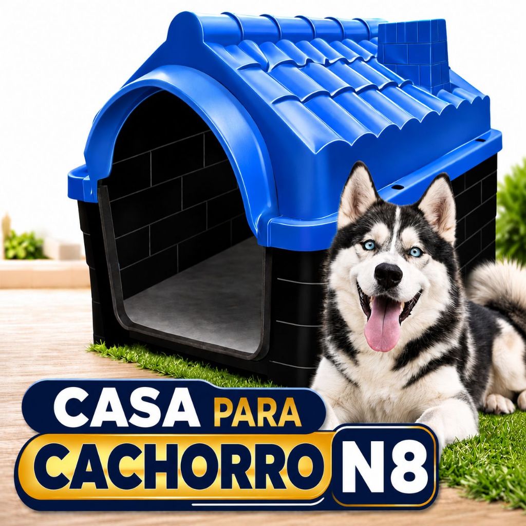 Casa De Cachorro N8 Porte Grande Mais Espaço Para Seu Pet
