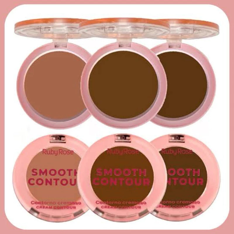 Contorno Cremoso Ruby Rose Smooth Contour Vitamina E Blendable