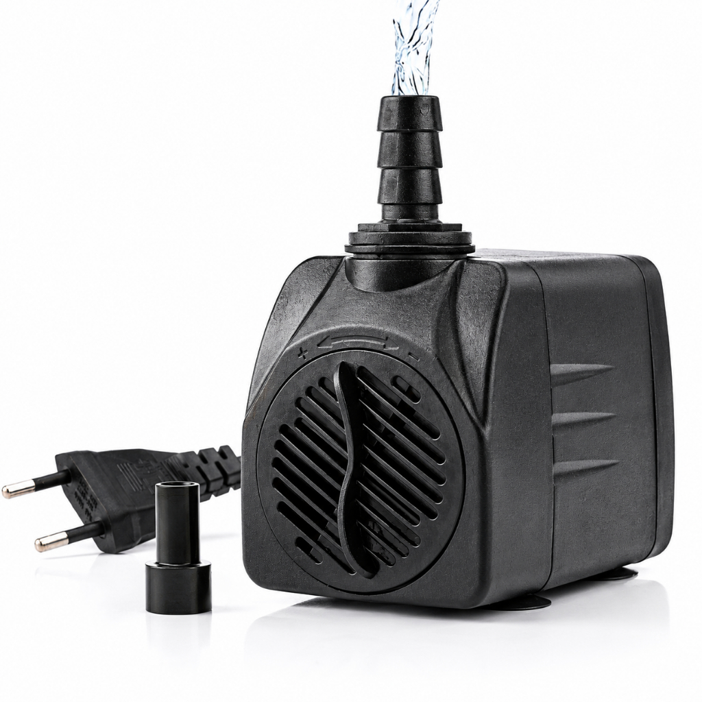 Bomba Submersa 1000Lh Elevação 1,5M Lago Aquário Peixes Fonte Cascata Chafariz Sump Silenciosa
