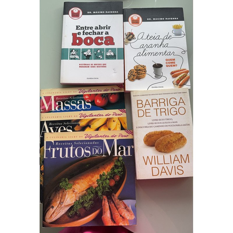 coleção livros  Dr. Máximo Ravenna e Receitas Vigilantes do Peso