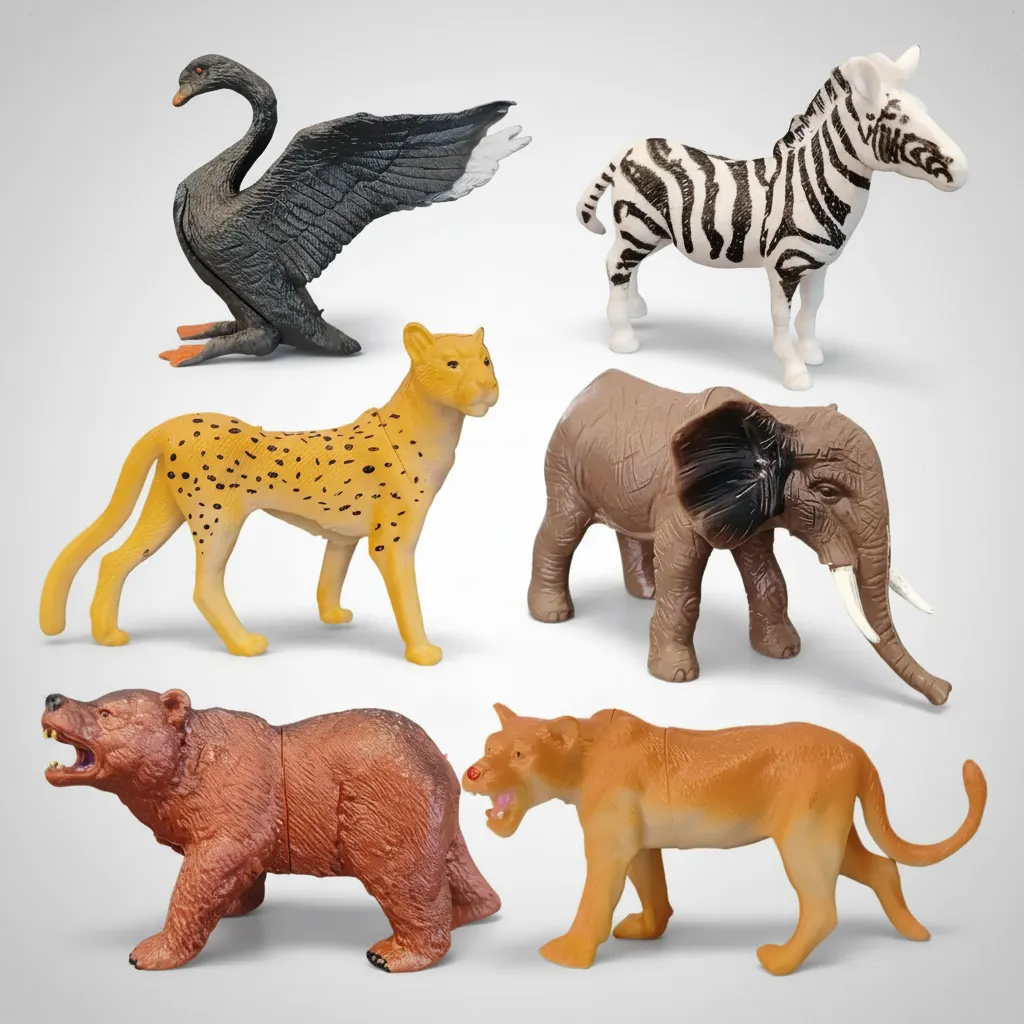 Animais Selvagens Brinquedos Elefante Leoa Urso Crianças Kit Animais Selvagens Brinquedos Elefante Leoa Urso Crianças