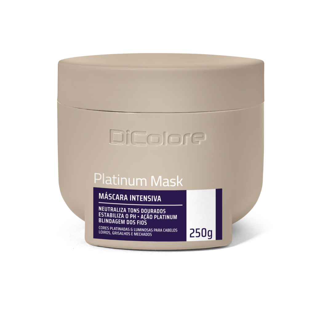 Máscara Matizadora Intensiva Efeito Platinado E Luminosos Platinum Mask DiColore - 250g