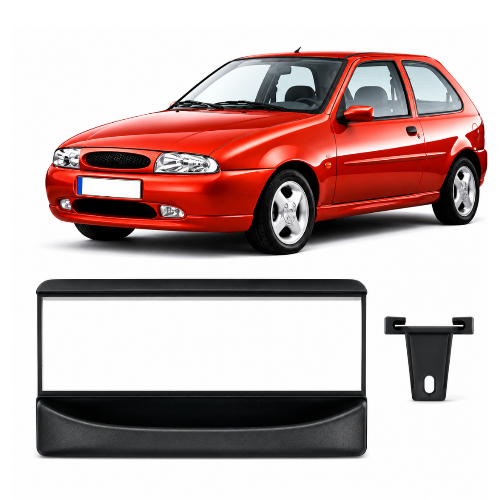 Moldura Painel 1 Din Fiesta 1995 A 2005 Rádio Multimídia