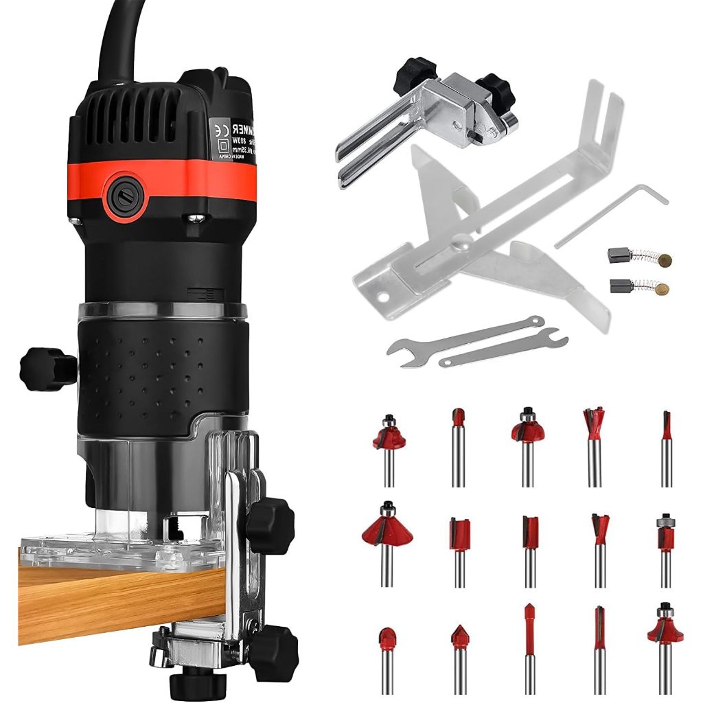 Tupia Manual 110V 800W 30000 RPM Fresas de Carboneto de Tungstênio de 1/4" LJ