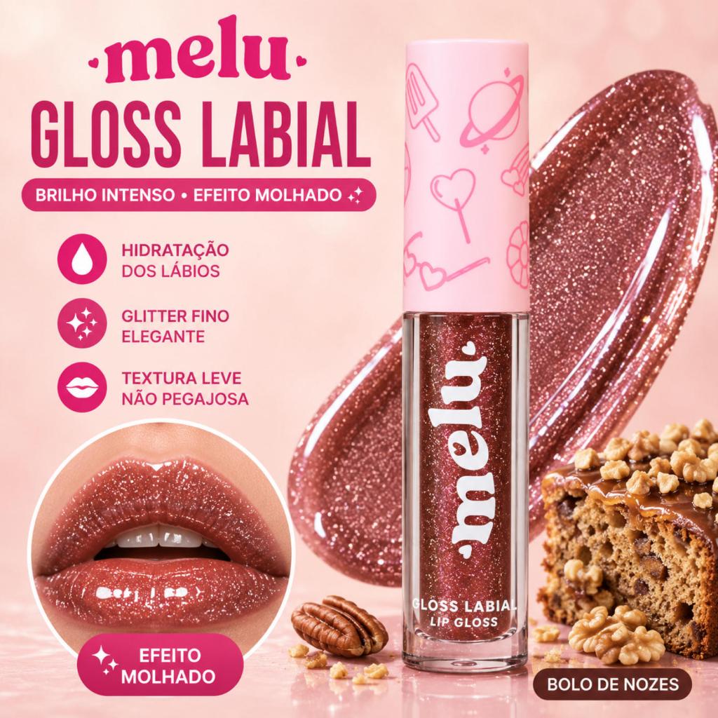 Lip Gloss Melu By Ruby Rose RR8235 - Com Brilho