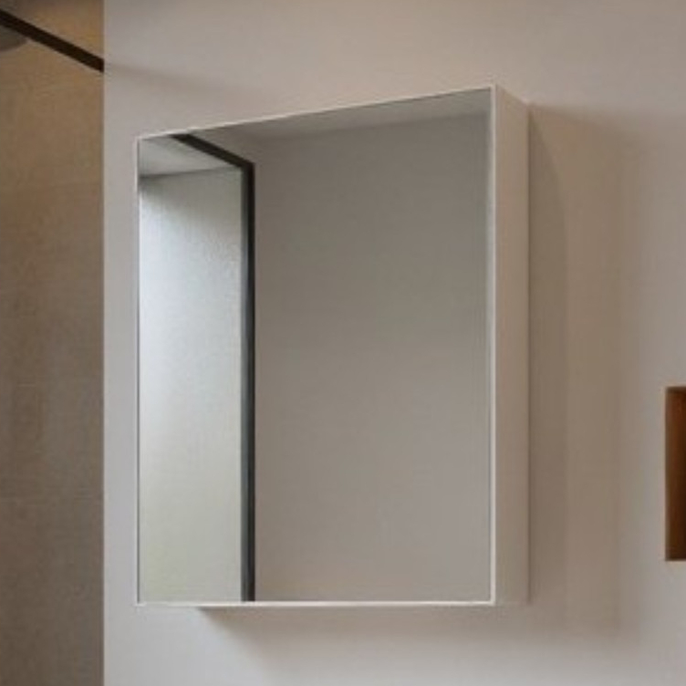 Armário para Banheiro com Espelho 60cm Mdf Branco - On Móveis