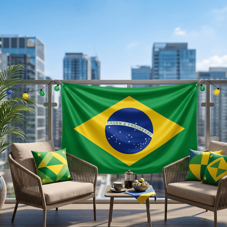 Kit Bandeirinhas Do Brasil Copa Do Mundo Torcida Hexa Vai Brasil Seleção Copa Lançamento