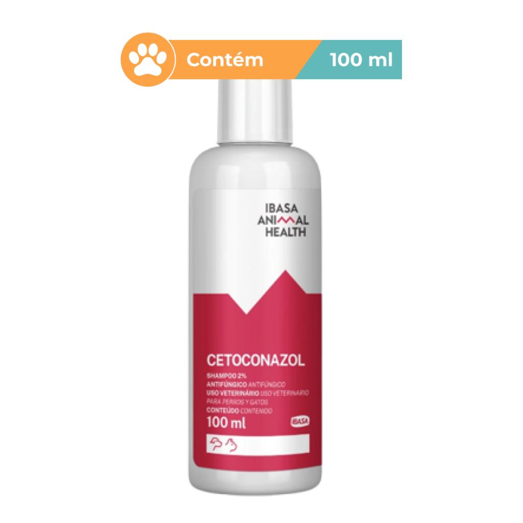Shampoo Cetoconazol 2% Ibasa Caes Gatos 100ml