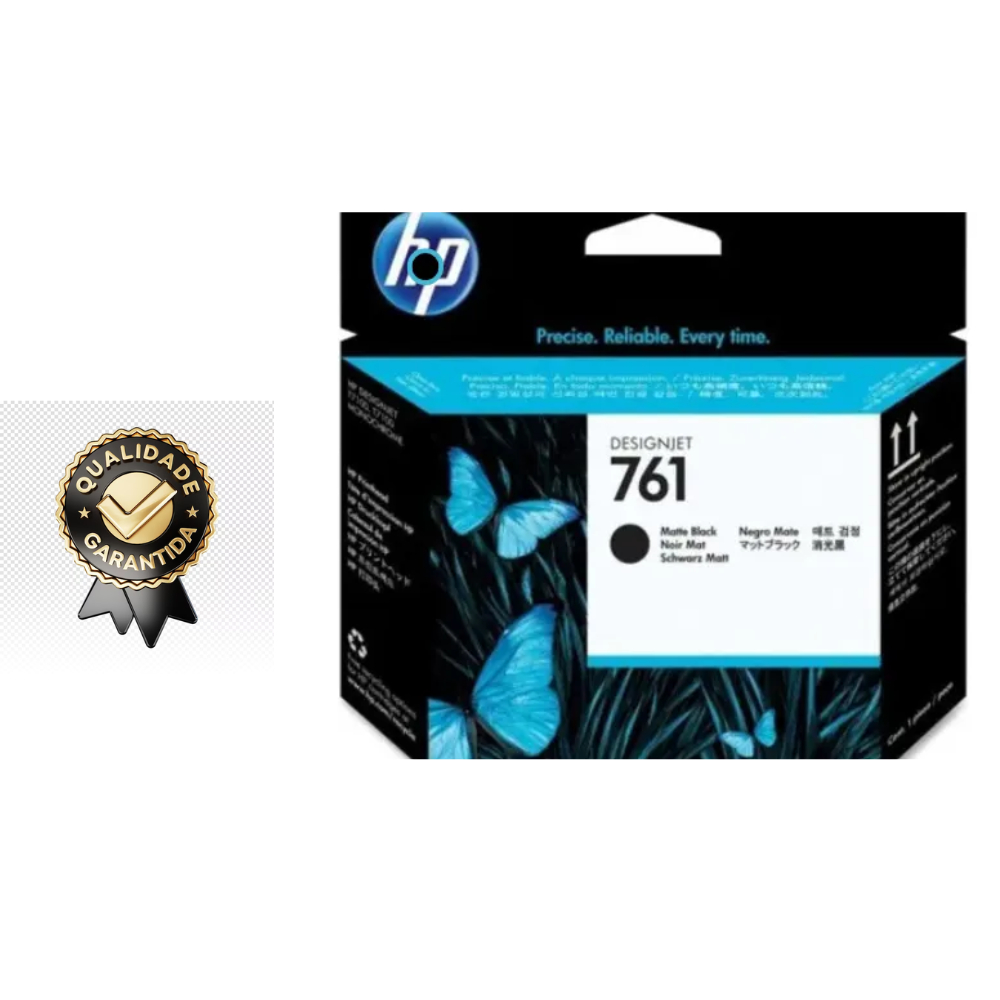 Cabeça De Impressão Hp 761 Matte Black / Preto Fosco Ch648a