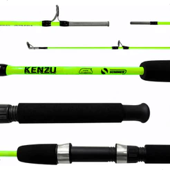 Vara Para Molinete 2 Partes Kenzu Summer 1,20m 8-14lbs Maciça Leve Pesqueiro Tilápia Traíra Lambari Piau Piapara