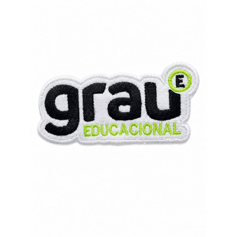 PATCH BORDADO FACULDADE CURSO GRAU EDUCACIONAL PRONTO BRASÃO CURSO GRAU EDUCACIONAL COM TERMOCOLANTE GRAU TÉCNICO