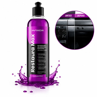Revitalizador De Plastico Borracha Restaura Max 120ml Maxor Carrro Moto