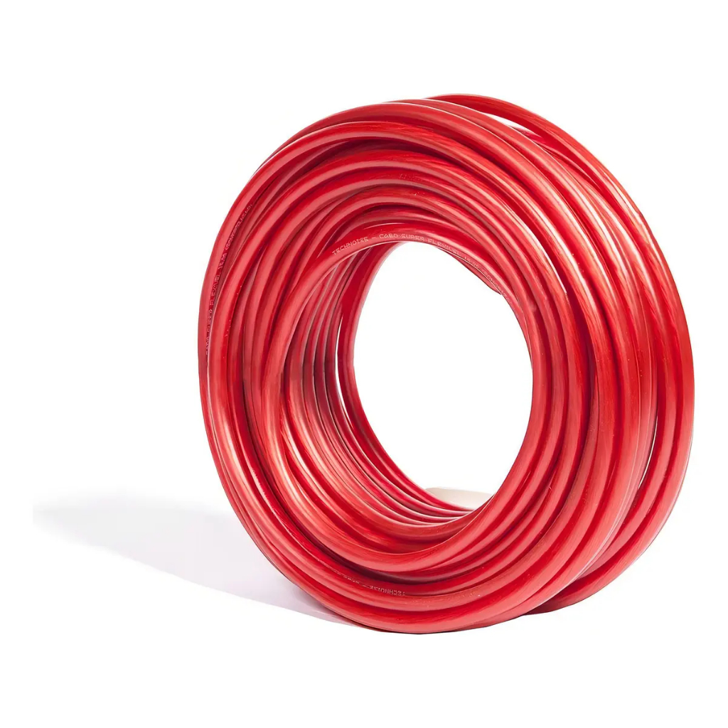 Cabo Bateria Technoise 16mm 5m Cobre Fio Som Automotivo PVC