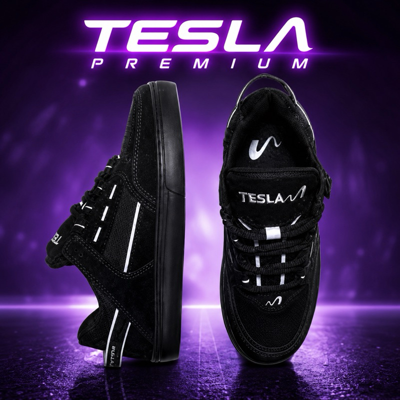 Tênis Tesla Coil Preto Casual confortável unissex masculino feminino