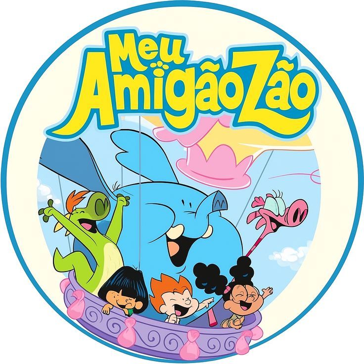 PAINEL DE FESTA INFANTIL REDONDO - MEU AMIGÃOZÃO