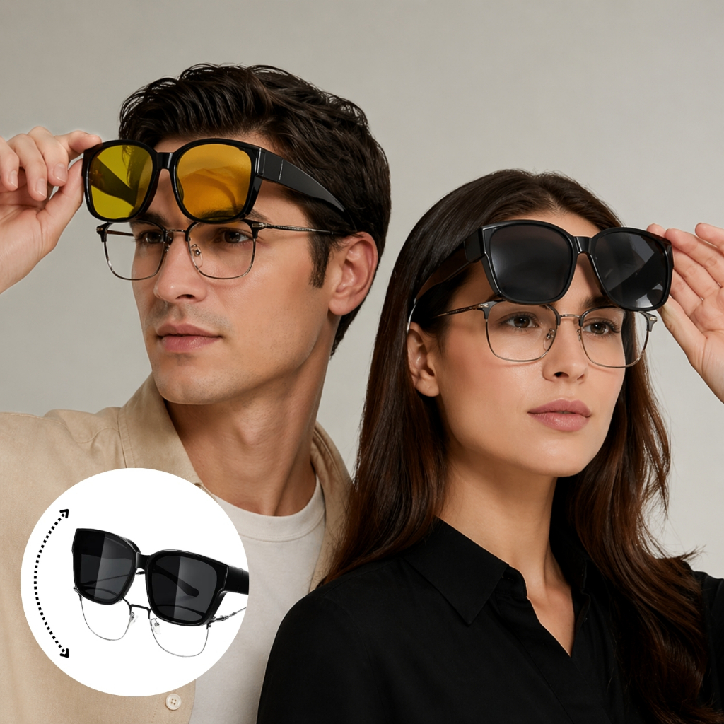 Óculos Sobrepor Em Óculos De Grau Fit Over Solar