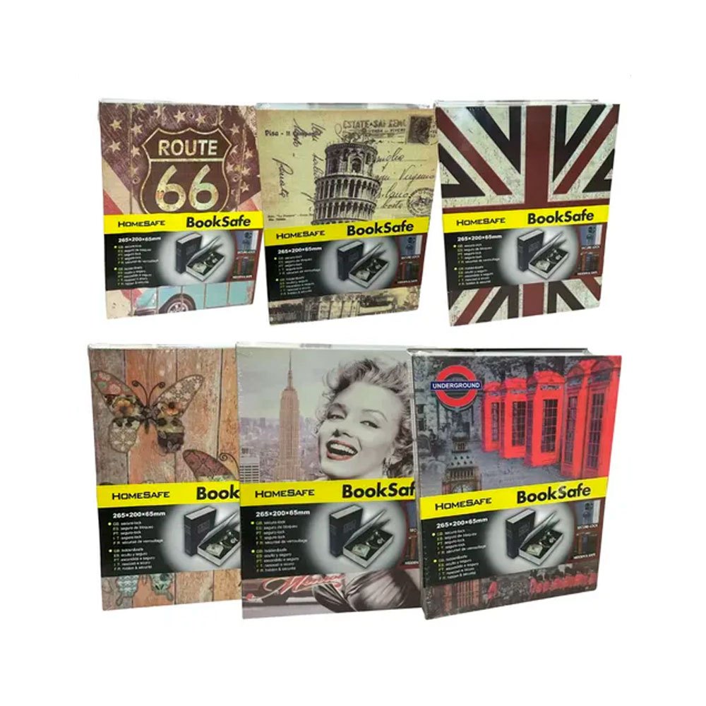 COFRE CAMUFLADO FORMA DE LIVRO DIVERSOS 180X115X55
