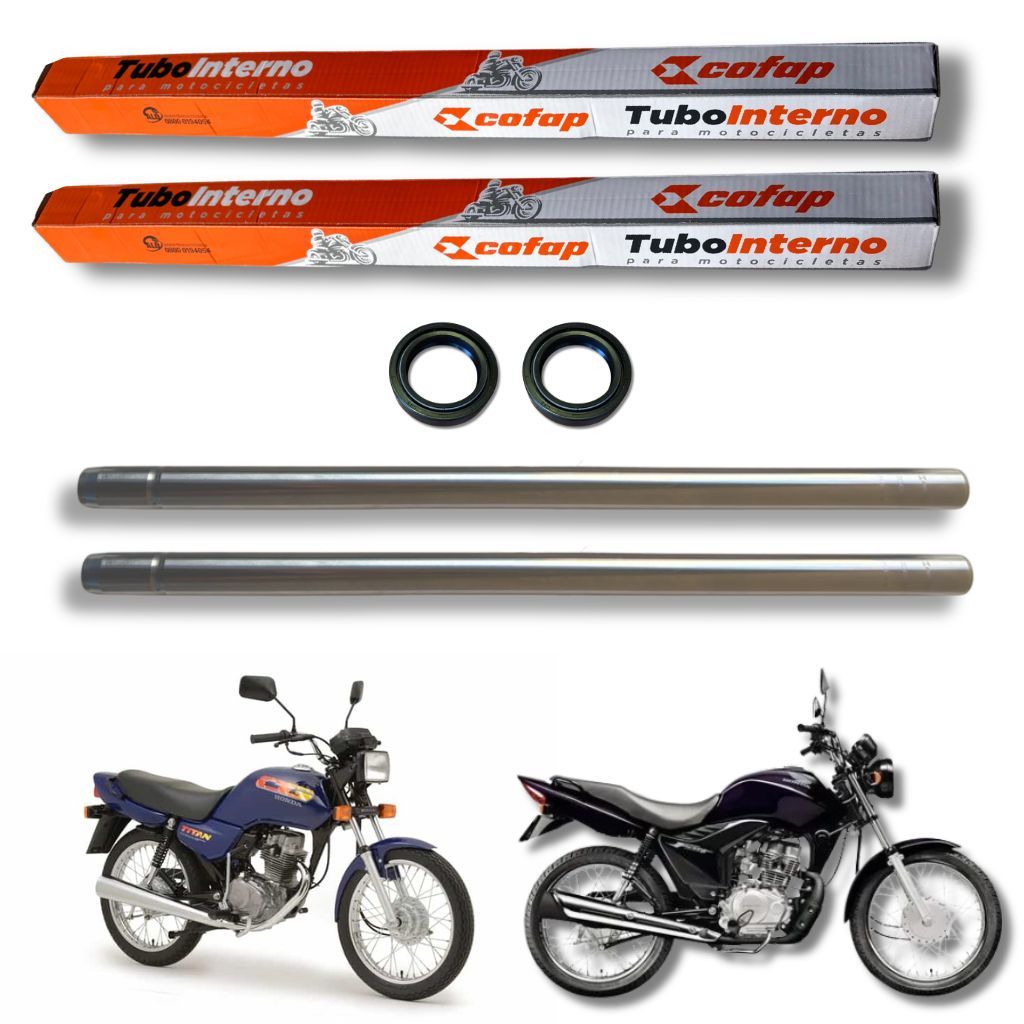 Par Bengala Tubo Cilindro Interno Honda CG Titan Fan 125 1989 à 2018 Original COFAP