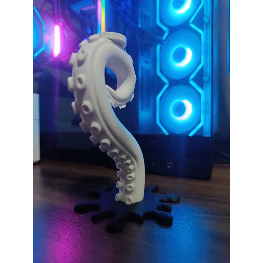 Suporte GPU Tentáculo Kraken Ajustável Anti-Sag | Suporte para Placa de Vídeo | Setup RGB PC Gamer