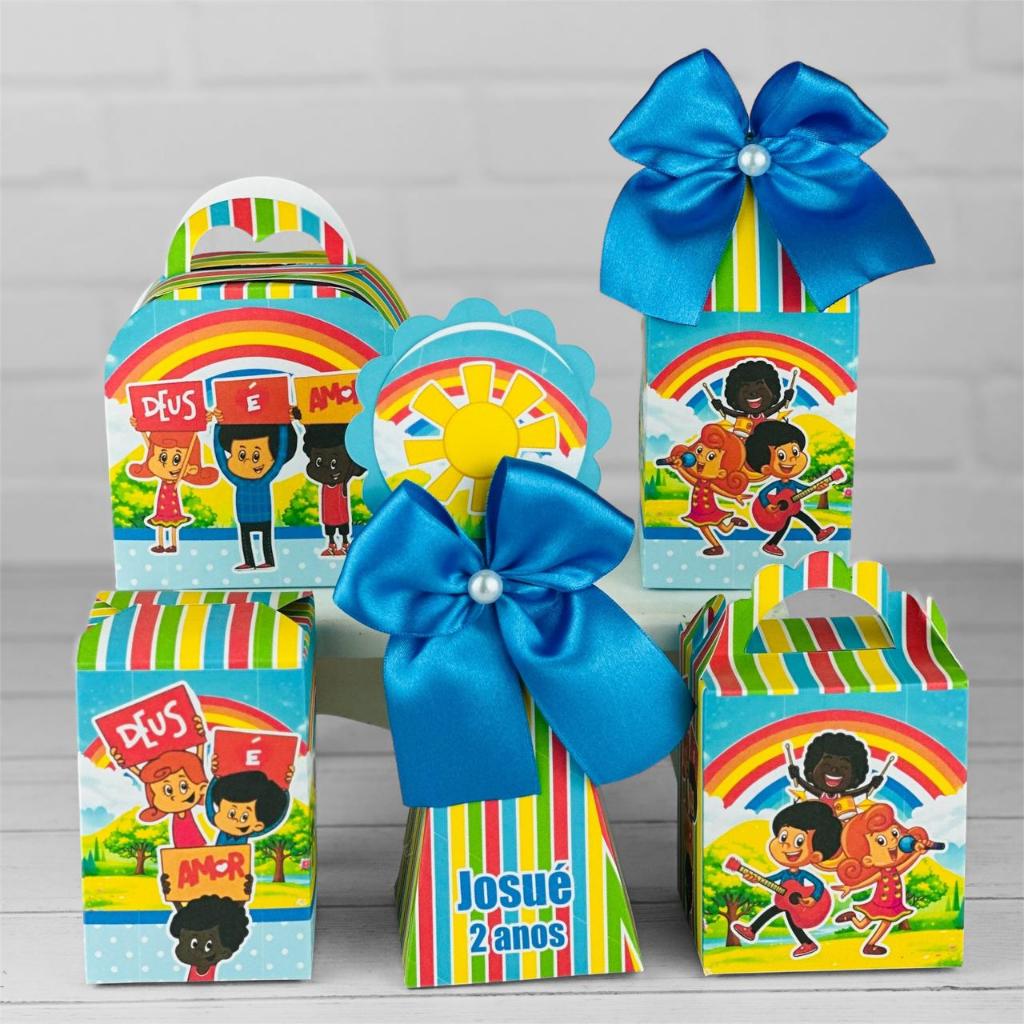 Kit Festa 3 PALAVRINHAS | Pegue e Monte Personalizado Lembrancinhas Caixas Aniversário Caixinha Aniversário Infantil