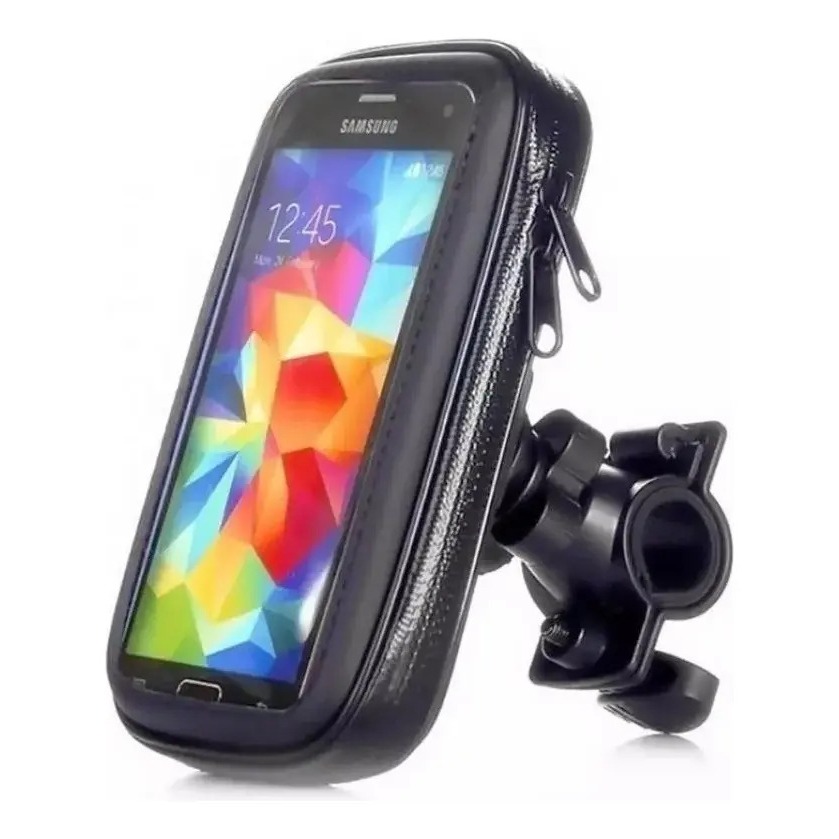 Suporte Celular Moto e Bicicleta à Prova d’Água, Bolsa/Capa Impermeável, Fixação Guidão, Até 6.6 Polegadas, Resistente