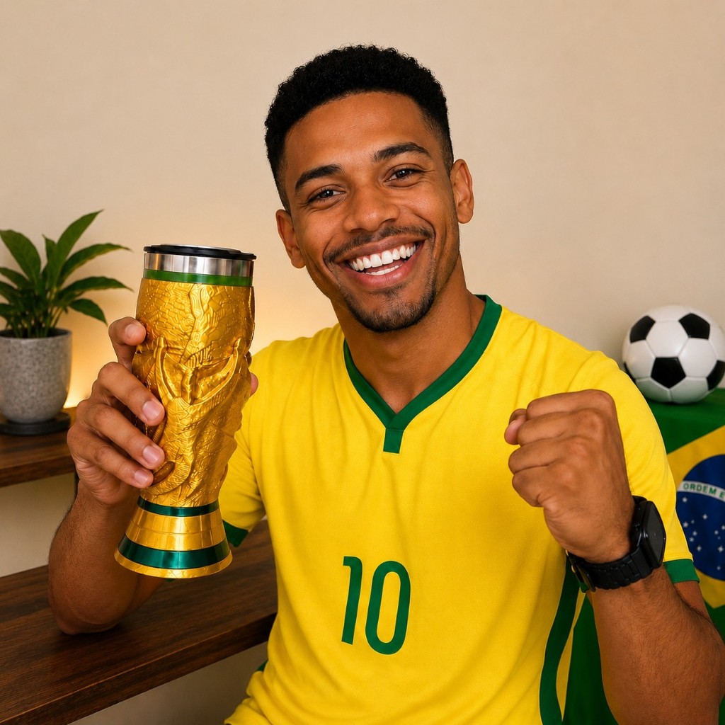 Porta/Suporte Copo Taça Copa para Copo Térmico 473ml com Base Inox e Compartimento para Petiscos | Suporte Organizador