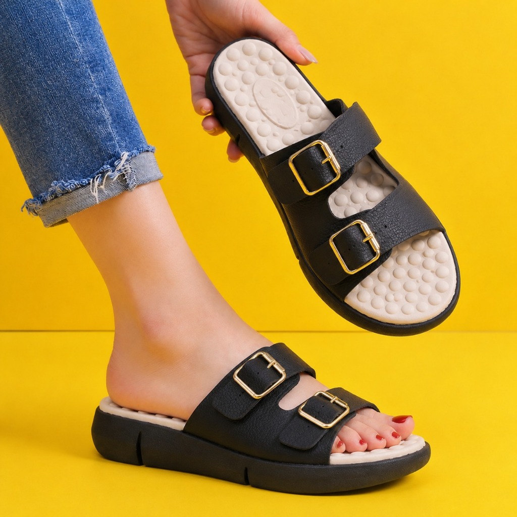 Chinelo Feminino Para esporão sandalia femenina Massageadora Slide