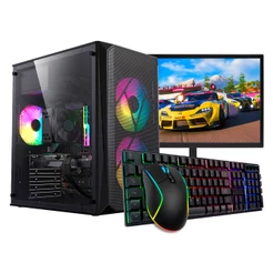 PC Gamer Barato, Intel Core i5, GT 610 2GB, 4GB DE RAM, SSD 120GB, Completo com Monitor, Periféricos