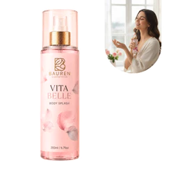 Body Splash Perfume Feminino Bauren Vita Belle Delicado 200ml Fragrância Suave