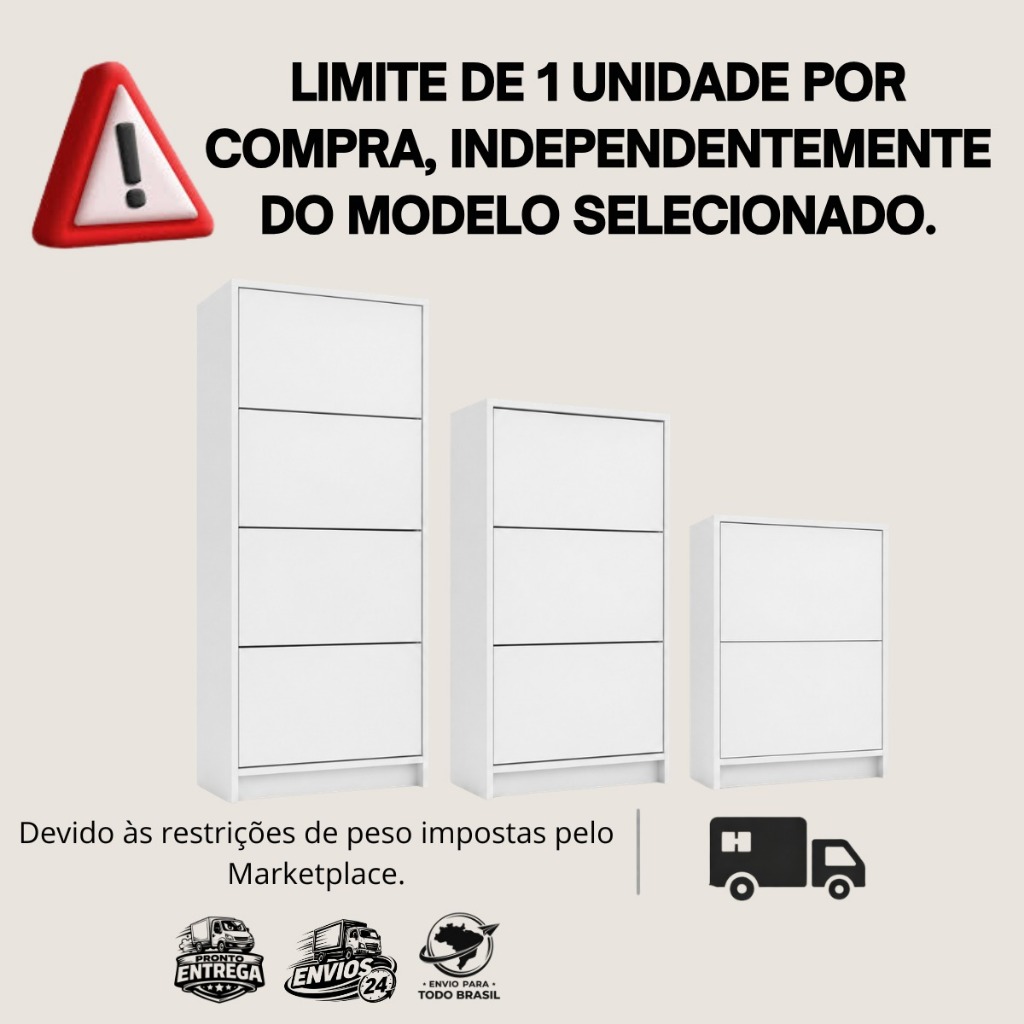 Detalhes do Sapateira Compacta E Funcional Com 2 3 Ou 4 Portas Para Melhor Aproveitamento Do Espaço