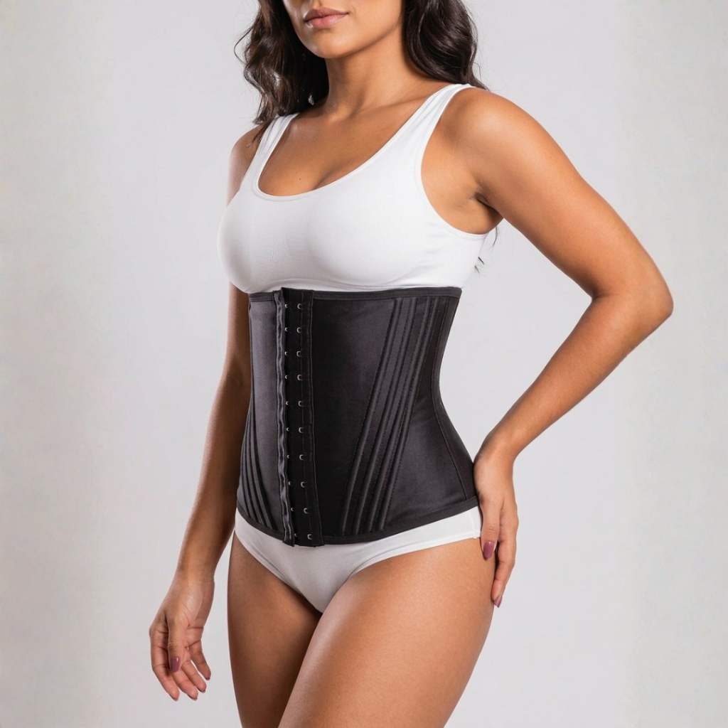 Cinta Modeladora Feminina Faixa Emagrecedora Para Dia a Dia com 12 Barbatanas