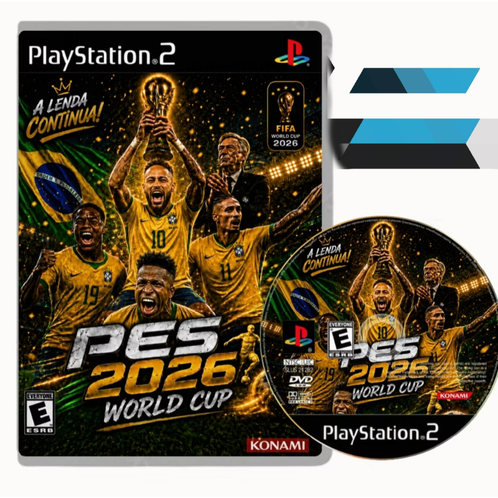 PES 2026 World Cup 100% ATUALIZADO Playstation 2 Copa do Mundo