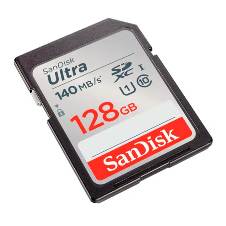 SanDisk Cartão de memória Ultra SDHC UHS-I de 32GB e 128GB, C10, U1, Full HD, cartão SD