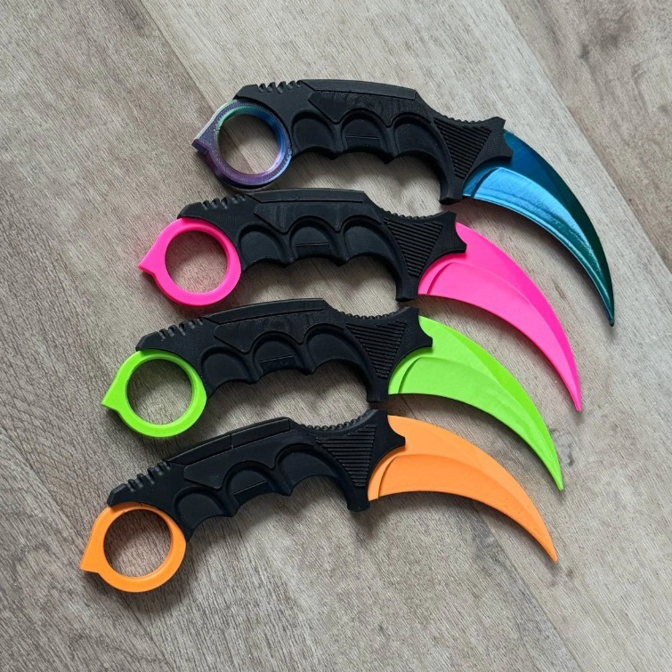 Faca Karambit Counter Strike CS2 Réplica Skin CSGO Gamer Jogo Enfeite Colecionável Cosplay Premium