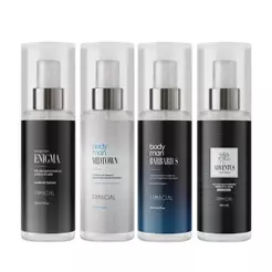 KIT COM 4 BODY SPLASH MASCULINO ENIGMA + MIDTOWN + BARBARIUS + ADVENTUS 200ML - PRIMACIAL