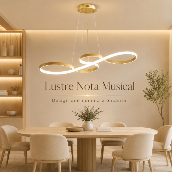 Lustre Pendente de Led 40w Dourado 70cm 3 Cores De Luz Pendente Moderno Clave Para Sala Mesa Luxo