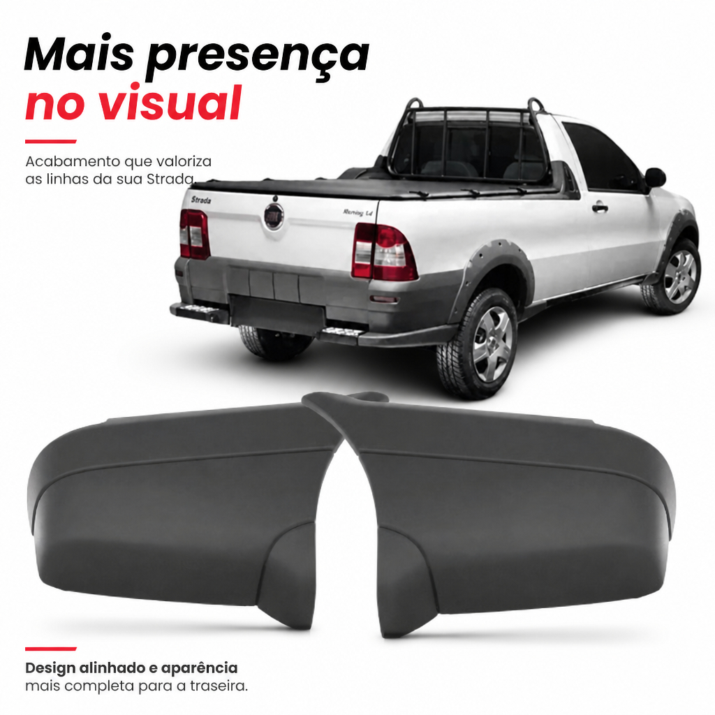 Par/Un Polaina Ponteira Traseiro Strada 97 98 99 200 A 2006 Texturizado Pe de Pato