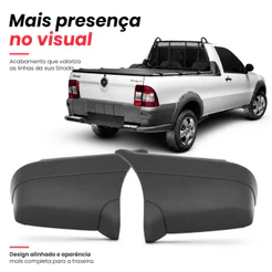 Par/Un Polaina Ponteira Traseiro Strada 97 98 99 200 A 2006 Texturizado Pe de Pato