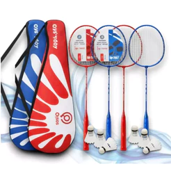Jogo De Badminton Completo Com 2 Raquetes E Bolsa