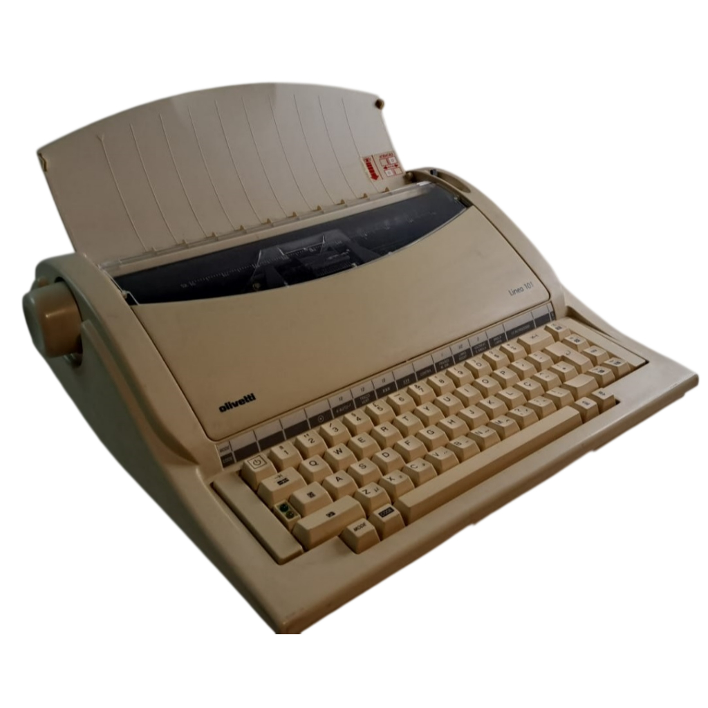 Máquina Escrever Elétrica Olivetti Linea 101 (USADA FUNCIONANDO)